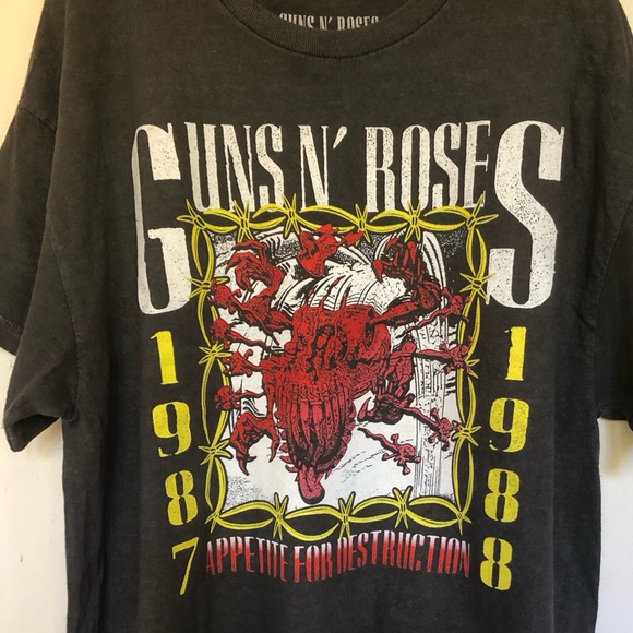 Guns N Roses Appetite For Destruction Tour 87- 88 Band T Shirt - Picture 2 of 4
